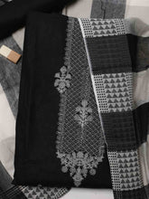 Neck Embroidered Cotton Unstitched Suit Piece With Dupatta